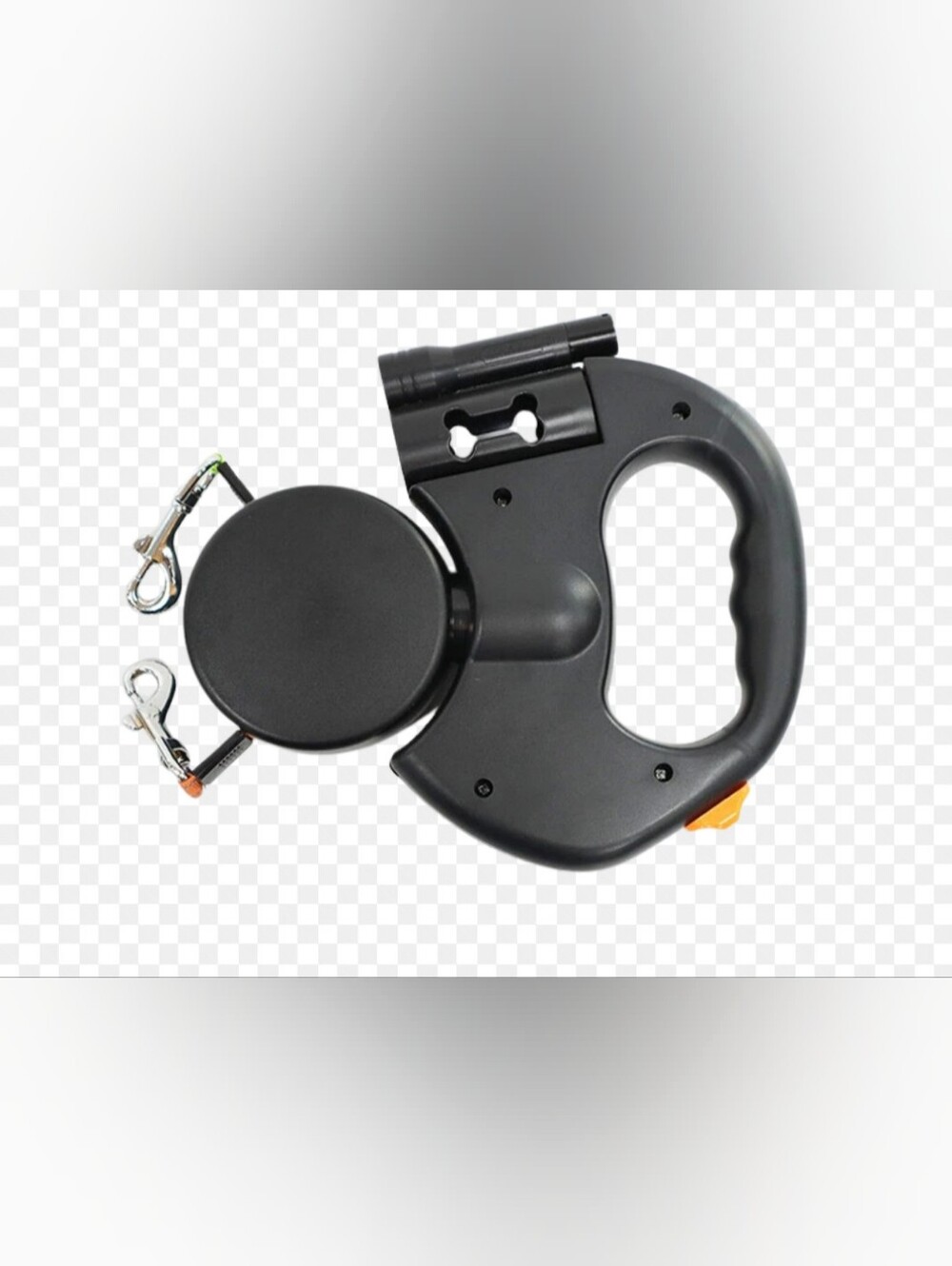 Black  Retractable Dog Leash With Ergonomic Grip